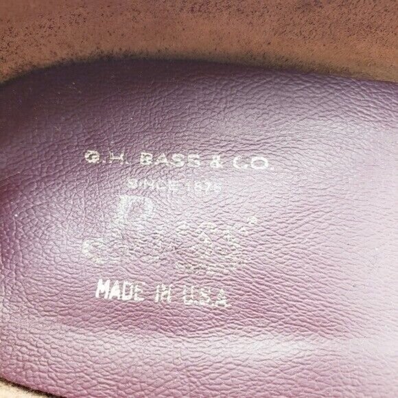 G.H. Bass Weejuns Oxblood Leather Slip On Penny Loafer Women's Size 7.5 - Picture 9 of 10